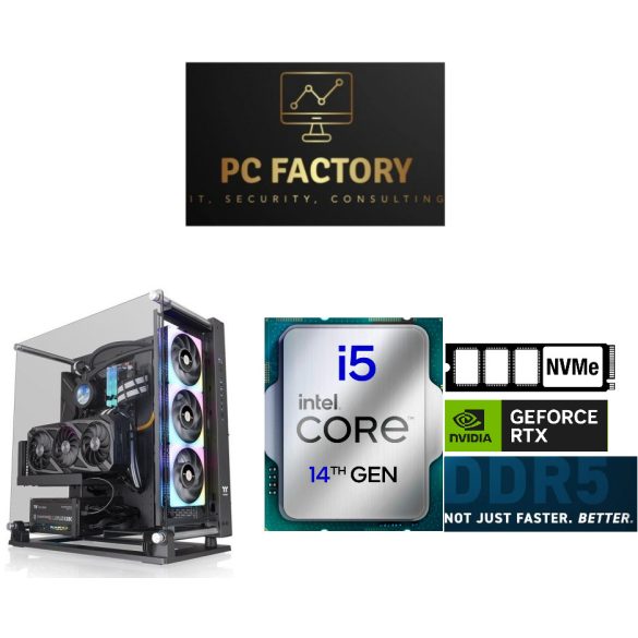 PC FACTORY 14.GEN GAMER 03 (i5-14600KF/16GB DDR5/1TB NVMe/RTX3050/600W 80+)
