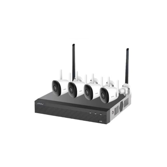 Imou IP wifi csőkamera szett - NVR1104/F22 kit (4x 2MP-2,8mm, H265, mikr., IR30m; 1x NVR 4csat, 1TB HDD)