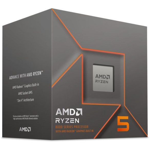  AMD Ryzen 5 8600G 4,3GHz AM5 BOX (Ventilátor nélkül)